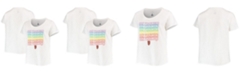 Profile Women's White San Francisco Giants Plus Size Pride Scoop Neck T-shirt